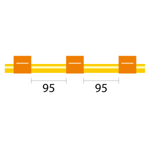 Contour Flared End Solva Pump Tube 3 tag 0.89mm ID Orange/Orange, 95mm (PKT 6)