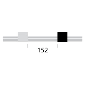PVC Pump Tube 2tag 0.95mm ID White/Black (PKT 12)
