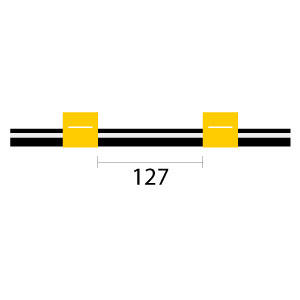 Viton Pump Tube 2tag 1.42mm ID Yellow/Yellow (PKT 12)