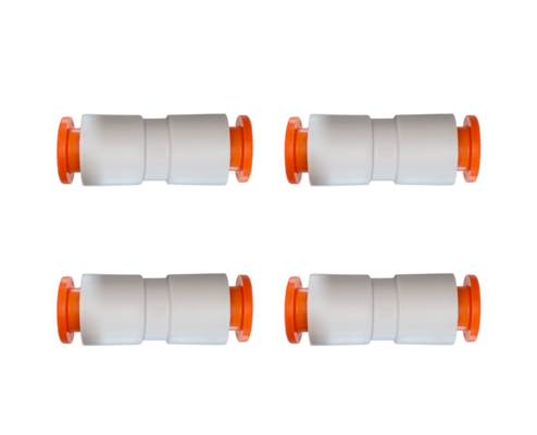 EzyLok Connector for 1/4" Tubing, PKT 4 (suitable for jacketed spray chambers)