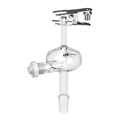 Quartz Twister Spray Chamber with B14 drain and Helix CT