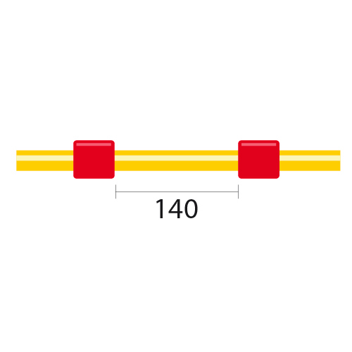 [1.14-RED-SF] ProLok Solva Flex Pump Tube 2tag 1.14mm ID Red/Red (PKT 12)
